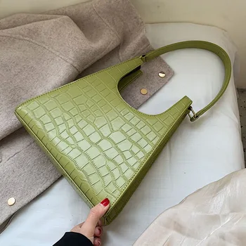 

ETAILL Retro Alligator Bucket Hobos Bags Women Crocodile Pattern Brand Designer Handbag Ladies PU Shoulder Messenger Bags