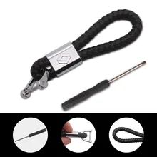 Кожаные металлические аксессуары для стайлинга автомобилей брелок для автомобиля домашний брелок для Renault Laguna 2 Duster Logan Clio 4 Captur Sandero Espace