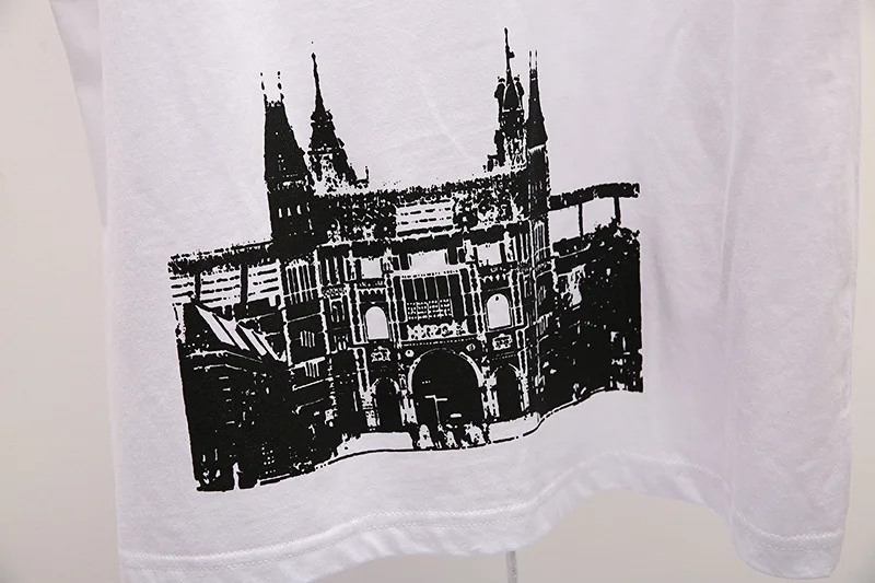OFF-WHITEOFF замок мужская пара уличная хип хоп короткий рукав Футболка хлопок