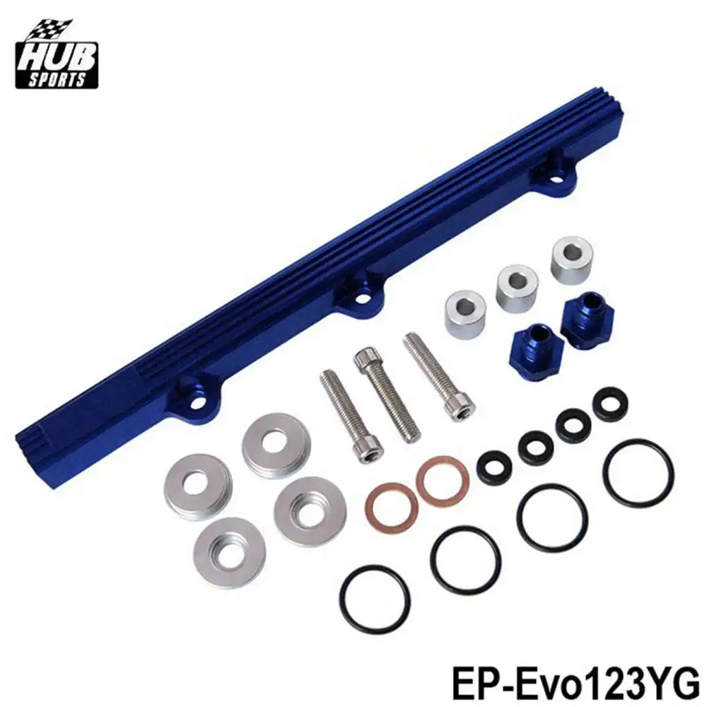 Для Mitsubishi EVO123 Top топливный инжектор топливная направляющая Turbo Kit голубая