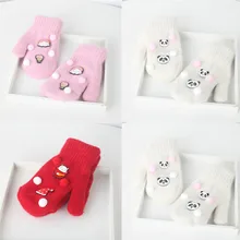Коллекция года, детские теплые вязаные перчатки для мальчиков и девочек, зимние перчатки с принтом, детские перчатки, детские перчатки, gant enfant guantes niuna