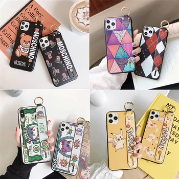 

Suitable for iphone cartoon wristband bracket new phone case suitable for iphone7/8/7plus/8plus/x/xs/xr/xs max/11/11pro/11promax