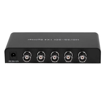 

SDI 1X4 Splitter Video Converter 3G/HD/SDI Repeater Distribution Extender Wide Volatge Input Lossless Transmission for Projector