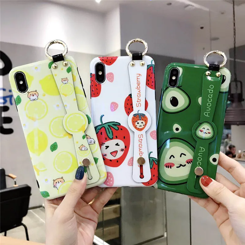 Jmular Kawaii чехол для телефона с клубничным лимоном iphone XR X Xs Max 7 8 6 6s plus Мягкий из ТПУ