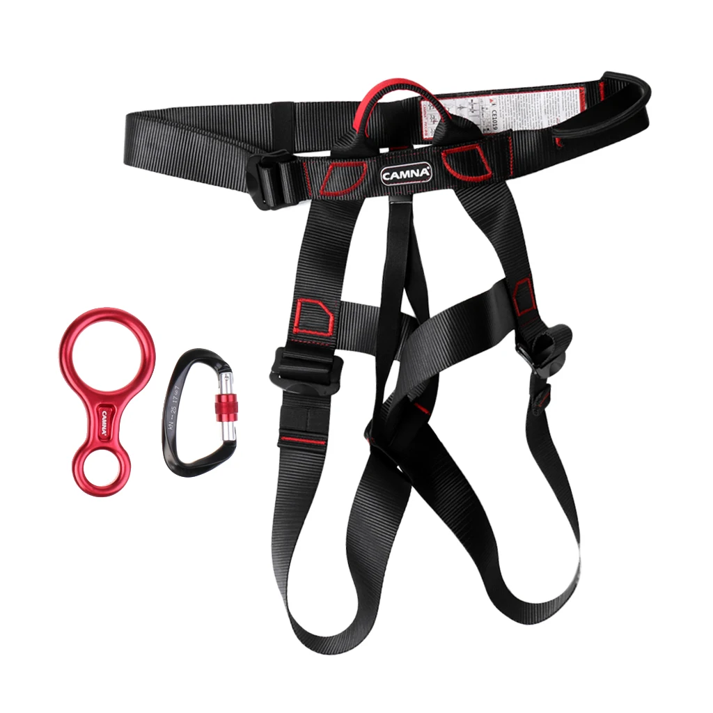 Регулируемый жгут для скалолазания+ 35KN Рисунок 8 Belay устройство+ 25KN карабин аксессуары для скалолазания