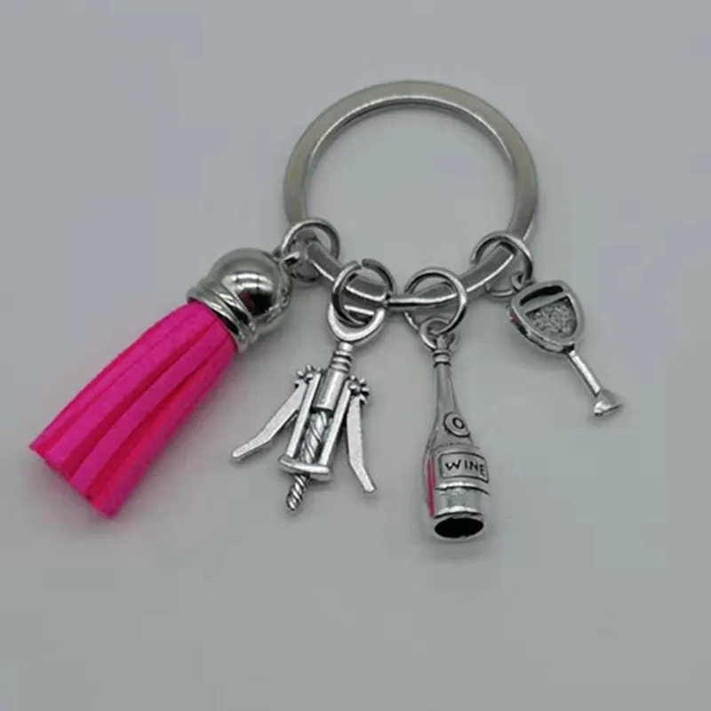 Бокал для вина брелок цепочка ключей ура ювелирный подарок подарка открывалка