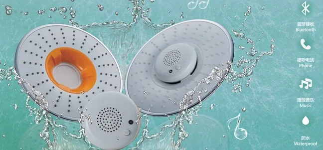 2.5 GPM Showerhead with Bluetooth Speaker/Eligible for All Devices with Bluetooth Function/Polished Chrome