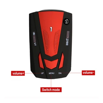 

360 Degree Car 16 Band V7 GPS Speed Safe Radar Detector Voice Alert Laser