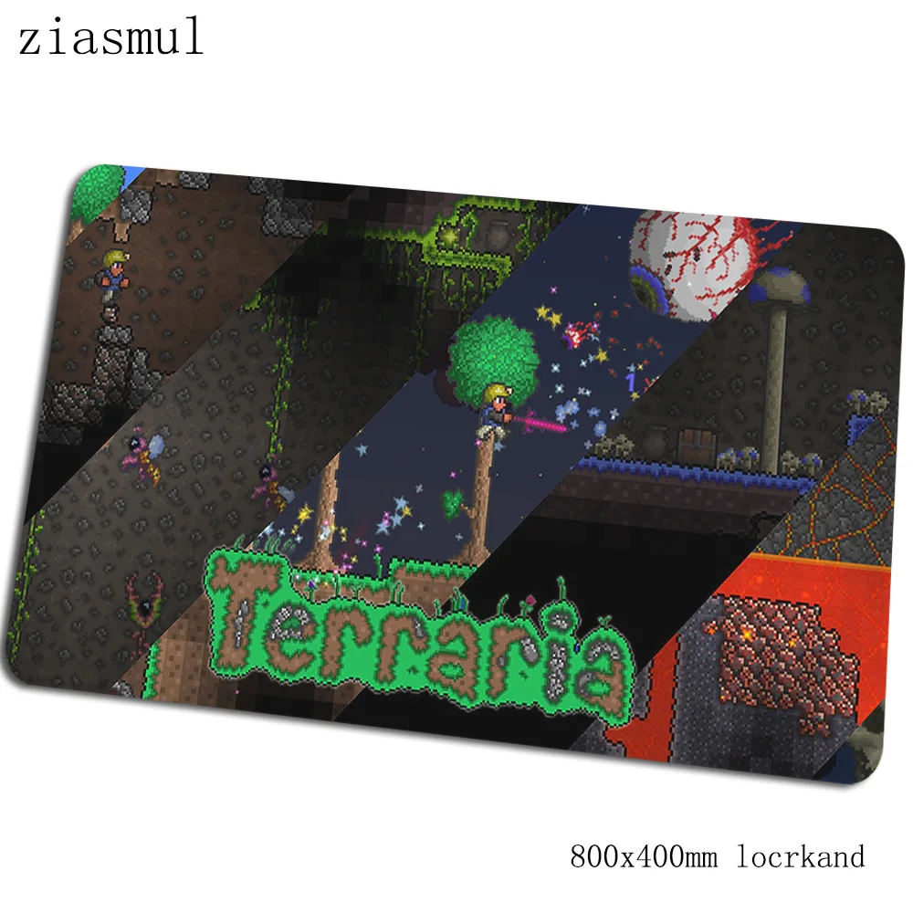 Terraria Коврик для мыши 80x40 см Высококачественная компьютерная мышь игровой мат геймпад пк милый игровой коврик для мыши офисный коврик для мыши - Цвет: Size 800x400x2mm