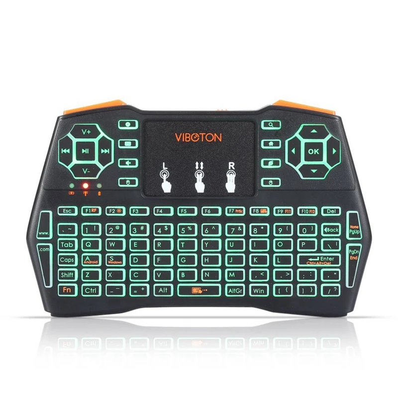 Viboton I8 Plus, три цвета, английская клавиатура с подсветкой, мини беспроводная клавиатура, воздушная мышь для Android tv Box, мини ПК, ноутбук