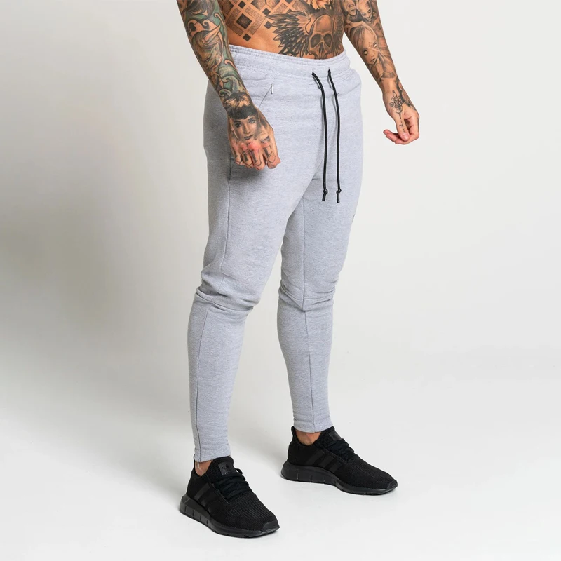 Новые популярные мужские спортивные штаны jogger модные спортивные штаны уличная облегающие спортивные брюки мужские повседневные брюки