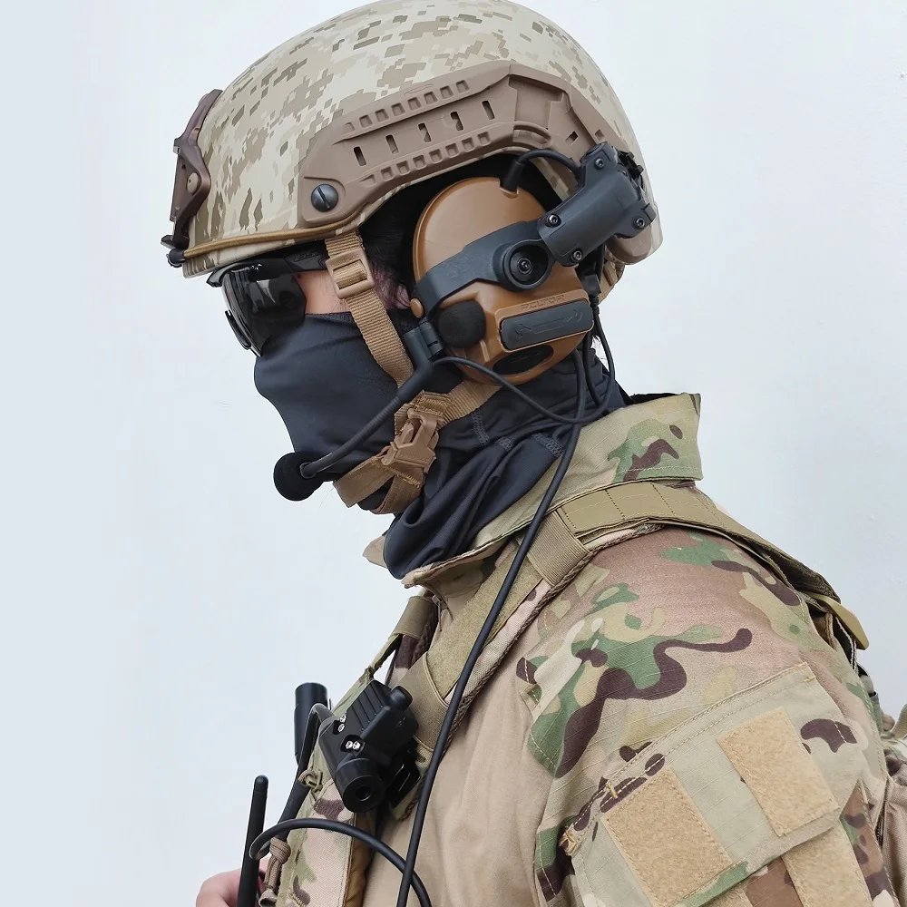 Fone de Ouvido Ferroviário para Fone de Ouvido Airsoft Capacete Tático Suporte Arco Adaptador Ferroviário para Comtac ii Iii Tiro Kit - Image 6