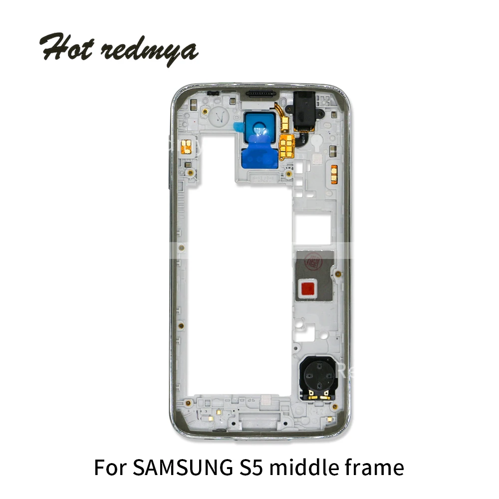 S5 полный Корпус чехол для samsung Galaxy S5 G900 средняя рамка+ этиленового пропилен-каучука сзади чехол+ Стекло объектива Авто Запчасти+ Инструменты