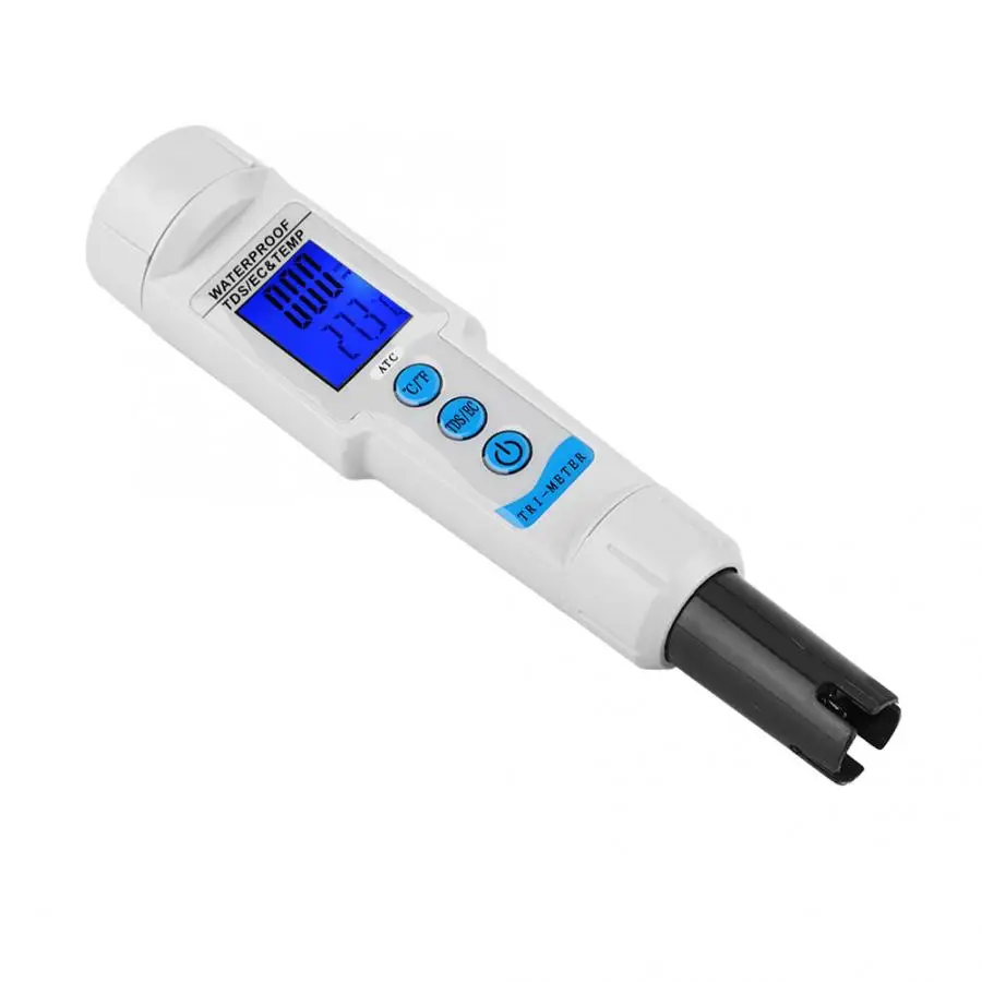РН-метр 3 в 1 переносной Тип пера цифровой EC/TDS/TEMP метр контроль качества воды тестер ph тестер