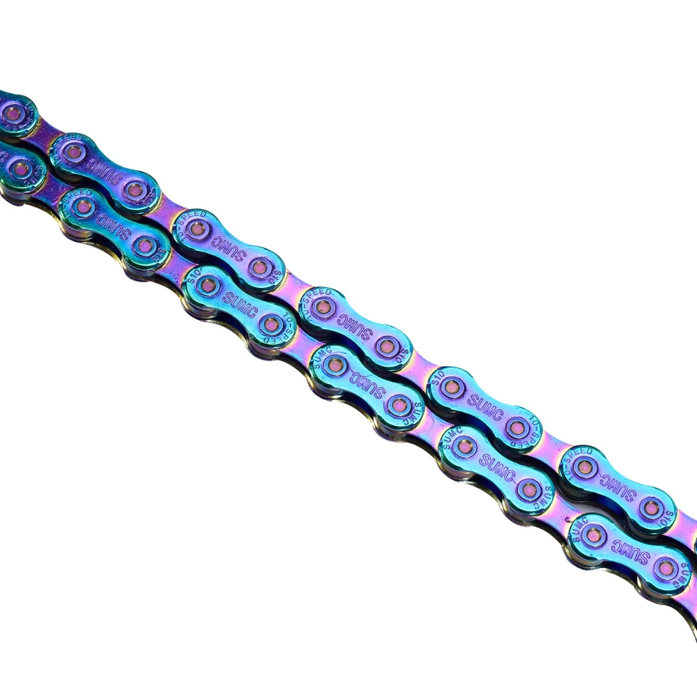 SUMC 9 10 11 12 speed Colorful Bicycle Chain X9 X10 X11 X12 MTB Mountain Road Bike Rainbow For Shimano Sram Campagnolo | Спорт и