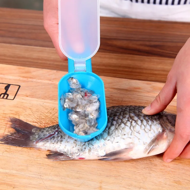 Colorful Kitchen Covered Scales Scraper Scraping Fish Killer Peeler Scale Brush | Дом и сад