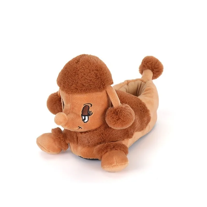 CuddlyIIPanda Hot Selling Triceratops Plush Slipper Wild Boar Winter Autumn Cartoon Warm Indoor Cotton Slippers Furry Slides 3
