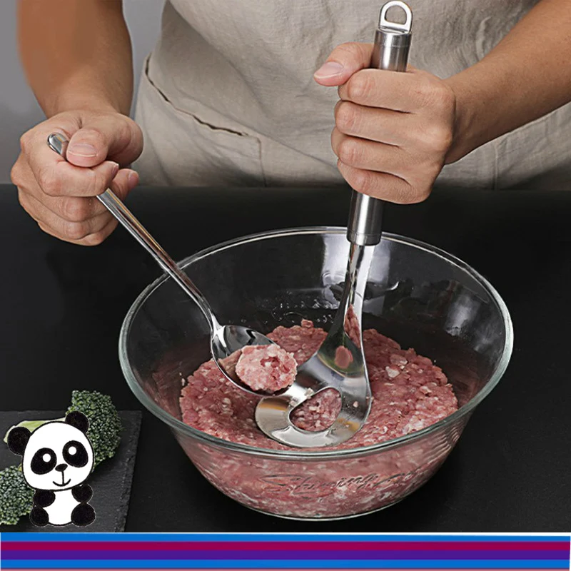 [Natabest] фрикадельница ложка мясной Баллер с эллиптическим отверстием для утечки