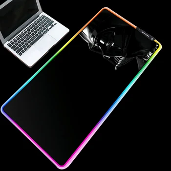 

Yuzuoan 90X40 XXL Gaming Mouse Pad Steel Deformation RGB LED Color Lighting Laptop Keyboard Mouse Pad Custom RGB Image Size