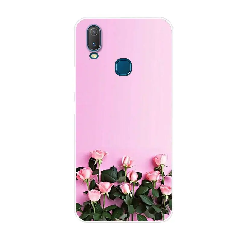 Чехол для телефона, чехол для VIVO Y11, чехол для телефона, силиконовый чехол для VIVO Y11 suave cubierta de TPU flor - Цвет: NO.17