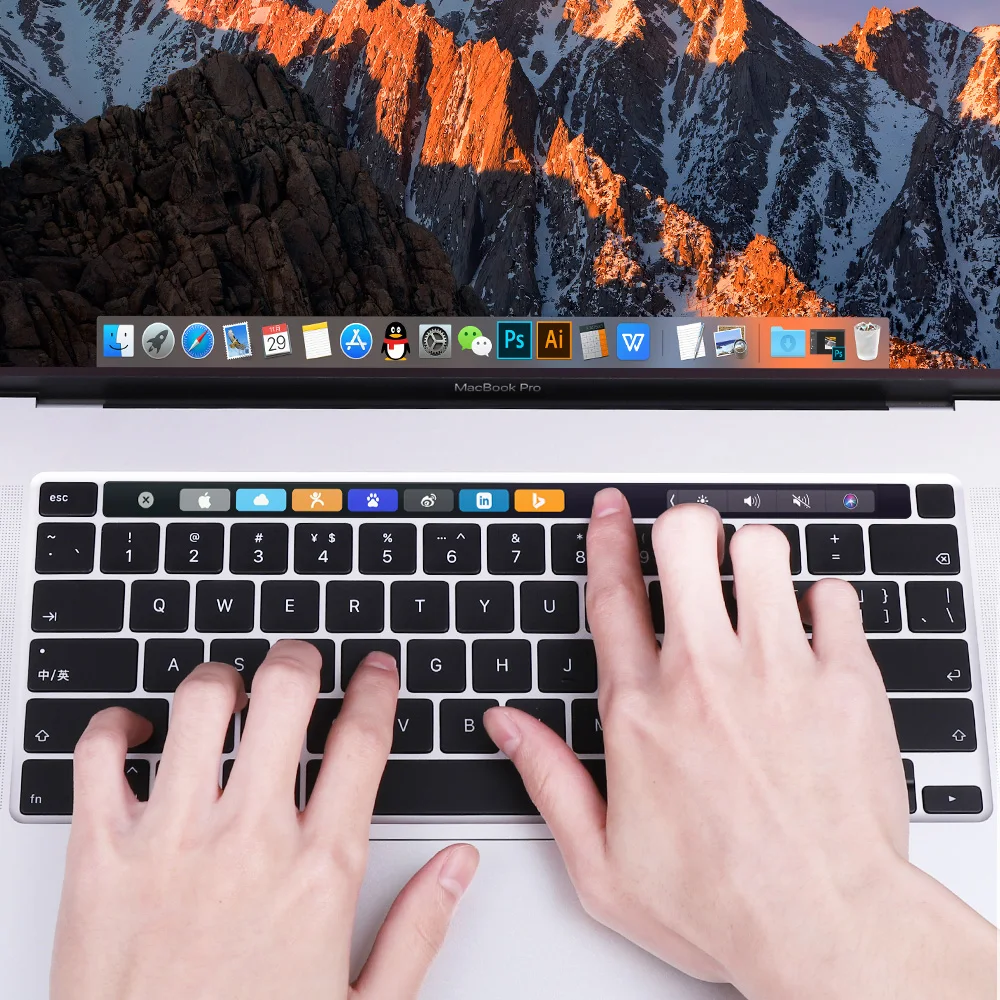 Touch Bar Clear Film Protector Sticker Skin for MacBook Pro 13 15 16 inch A2338 A2289 A2251 A2141 Dust & Scratch Resistant