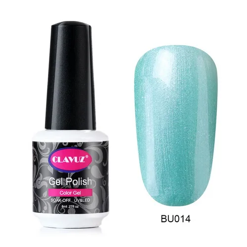 014 CLAVUZ синяя серия Гель-лак для ногтей волшебный замачиваемый УФ Гель-лак для ногтей салонный маникюрный лак 8 мл - Цвет: 014