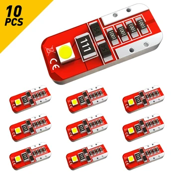 

10pcs LED T10 W5W Car interior Parking Light Bulbs For Peugeot 307 206 308 407 207 406 208 3008 2008 508 408 306 301 Accessories