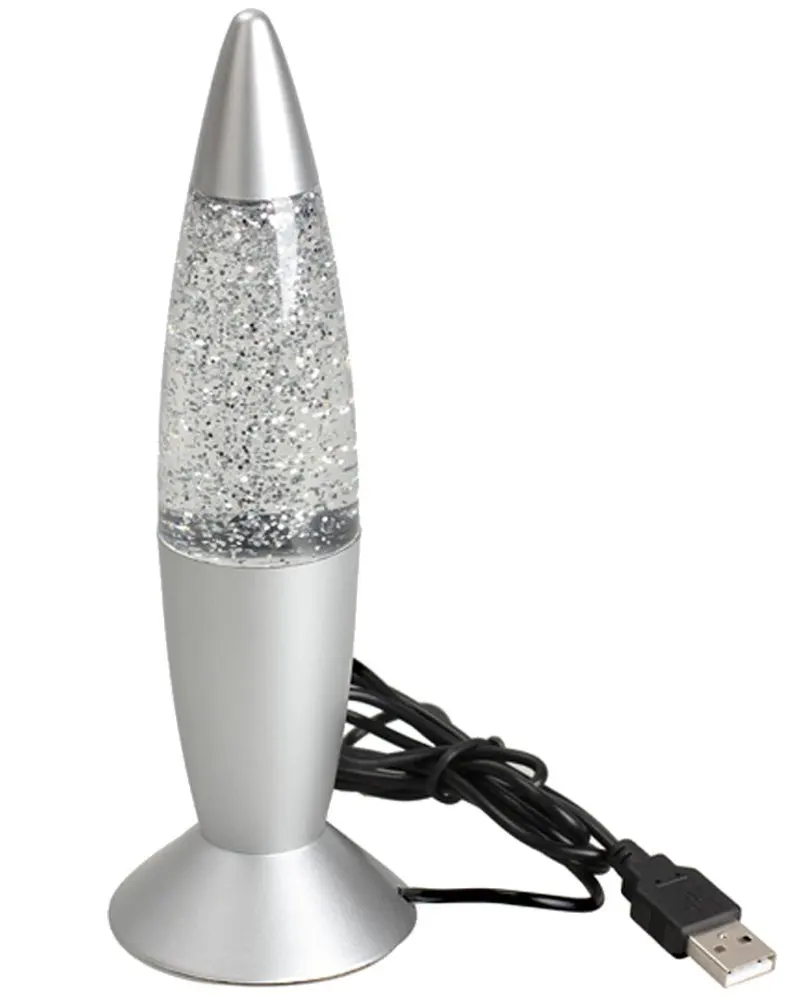 Цвет Фул светодиодный ночной Светильник 3D ракета мульти Цвет изменение лава лампа Перезаряжаемые блестящие вечерние Настроение Ночной светильник для детей Рождественский подарок