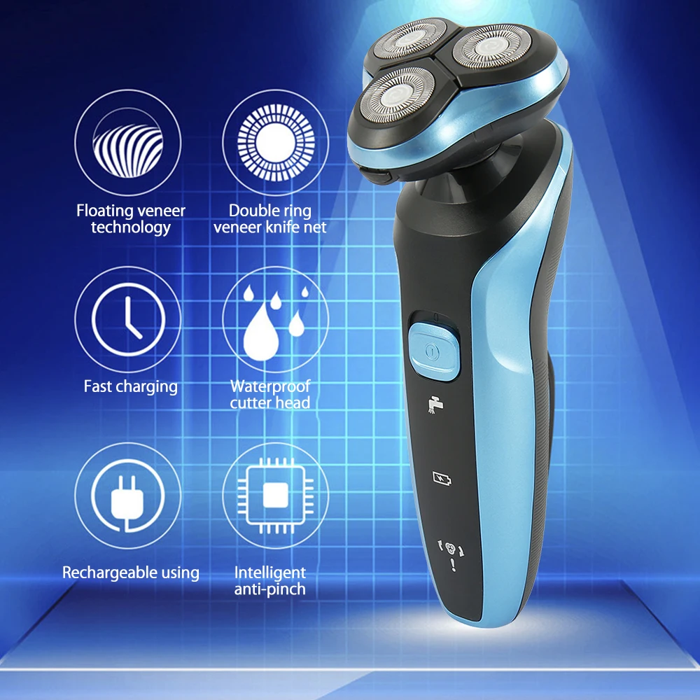

Men Washable Rechargeable Electric Shaver Electric Shaving Beard Machine Razor USB Rechargeable Shaver Razor Men
