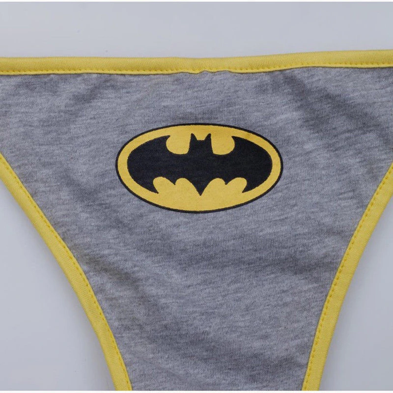 Sexy Women's Superhero Steve Rogers  Dark Knight Bruce Wayne Kal-El Clark Kent Cartoon Underwear G-String Panties Lingerie