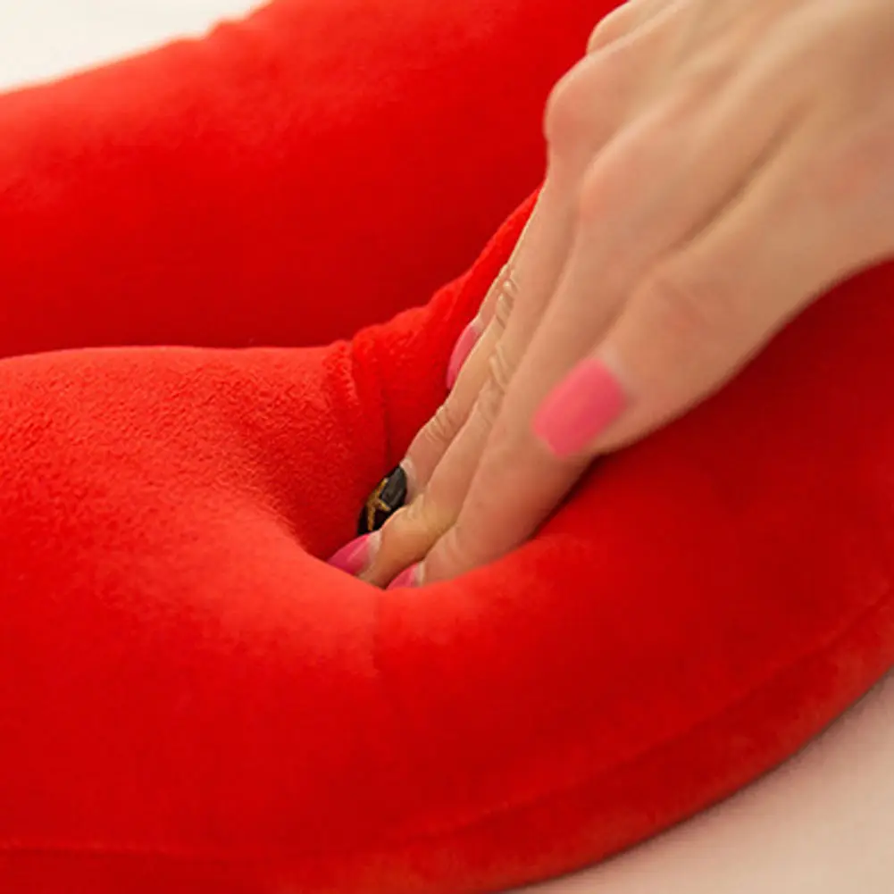 Хлопковая большая подушка с красными сексуальными губами, розовая подушка для талии, украшение для дома, подарок на день Святого Валентина, красная мягкая подушка в форме губ