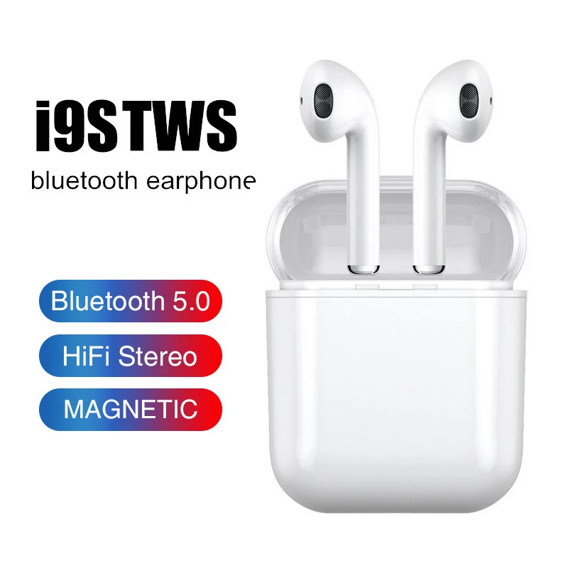 I9s Tws Наушники Беспроводные Bluetooth 5,0 наушники мини наушники с микрофоном зарядная коробка спортивная Гарнитура для смартфона