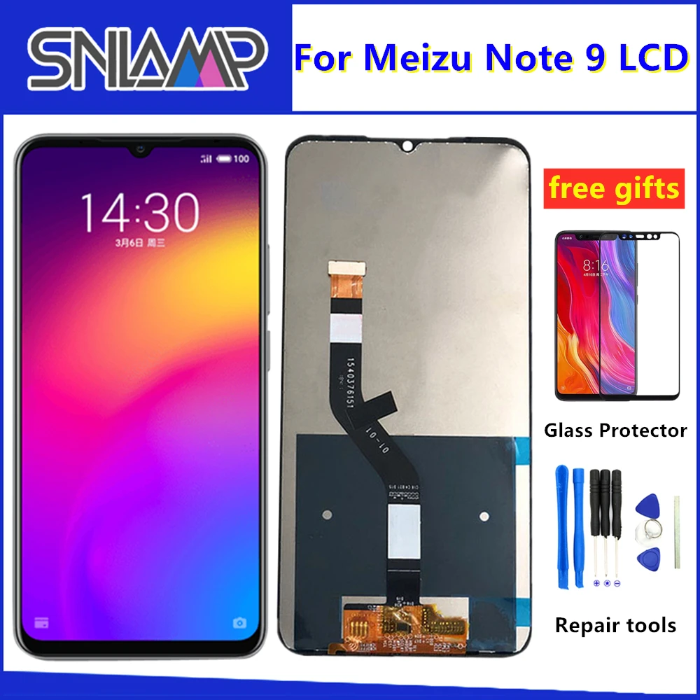 6," дисплей для MEIZU NOTE 9, ЖК сенсорный экран, дигитайзер с рамкой для Meizu M9 note 9, Замена ЖК-экрана