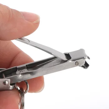 

2 In 1 EDC Tools Handle Bottle Opener Toe Nail File Clippers Cutter Keychain Multifunctional Tools for Outdoor Camping Hiking