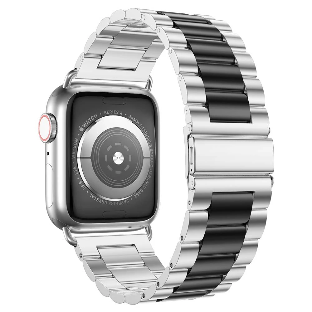 Ремешок для часов из нержавеющей стали для apple watch series 5 44 мм 40 мм, ремешок для бизнес-браслета для iwatch 4, ремешок на запястье
