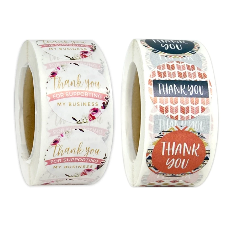 500pcs Thank You for Supporting My Small Business Stickers Seal Label Wedding Gift Baking Envelope Stationery Sticker | Дом и сад