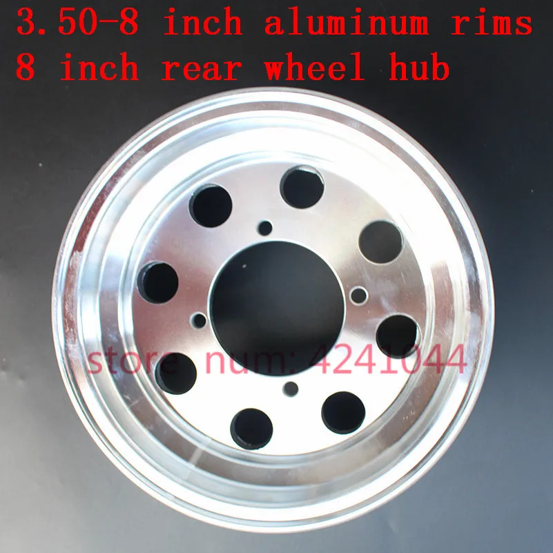 3.50-8'' rear rims for Monkey Bike Small Motorcycle Wheel Modified 8 Inch Electroplated hub Adaptable 130/50-8 tire tyre