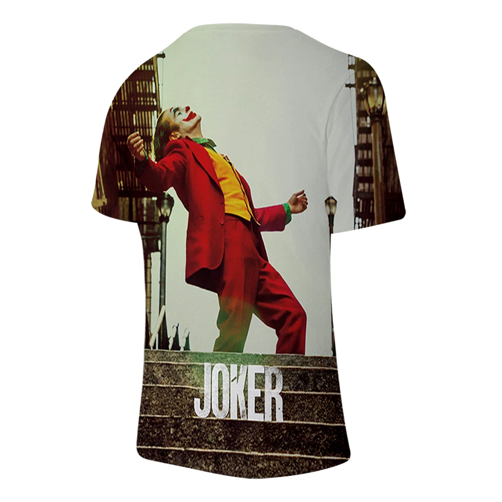 Frdun Tommy Movie Joker Joaquin Phoenix Arthur Fleck 3D print t-shirt Men/Women summer Casual Short Sleeve t shirt Clothes
