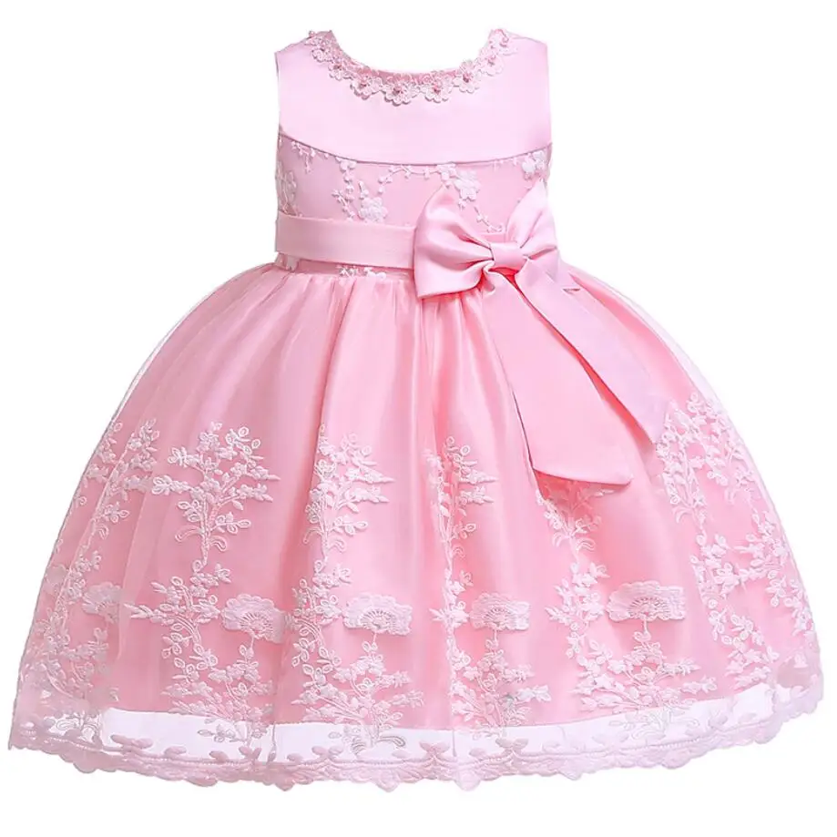 Vestido/ летнее платье для новорожденных девочек 6 месяцев, 12 месяцев, 18 месяцев, 24 месяца, платья для дня рождения, кружевные вечерние платья принцессы