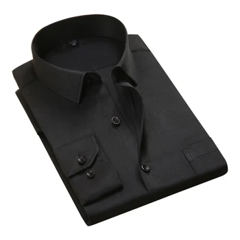 

2020 New Men Shirt long Sleeved Solid Twill Striped Male Formal Causal Shirts Brand Slim Fit Business Dress Shirt Man DA025