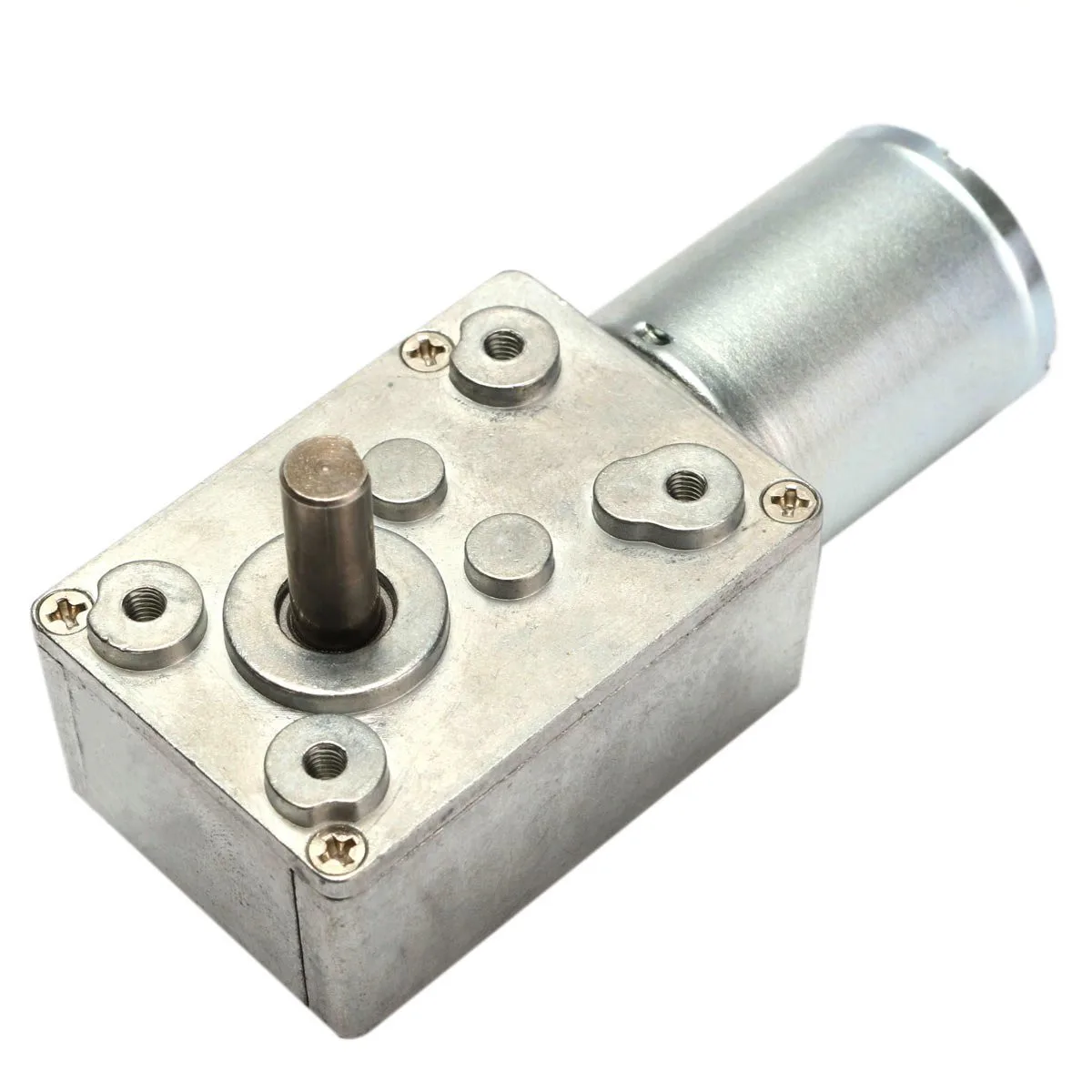 DC 12V 100rpm редуктор червячного редуктора металлический редукторный двигатель коробка с высоким крутящим моментом