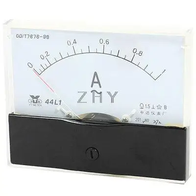

Fine Turning Dial Panel Ammeter Tester AC 0 - 1A Measuring Range 44L1