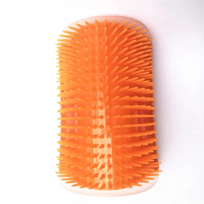 Pet Cat Self Groomer For Cat Grooming Tool Hair Removal Comb Dogs Cat Brush Hair Shedding Trimming Massage Device With Catnip - Цвет: Оранжевый