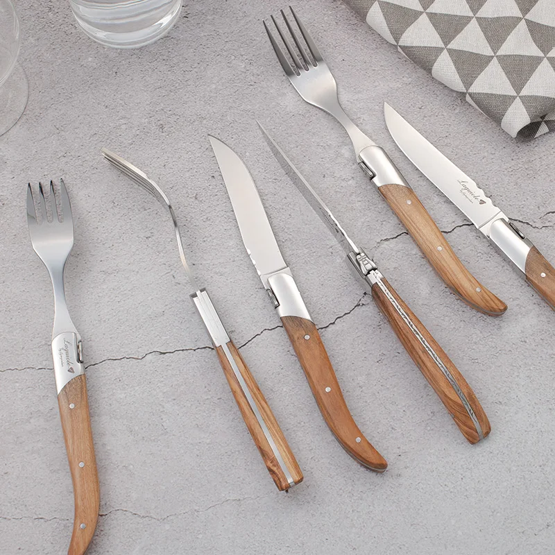  LAGUIOLE WOOD DINNERWARE SET  (5)