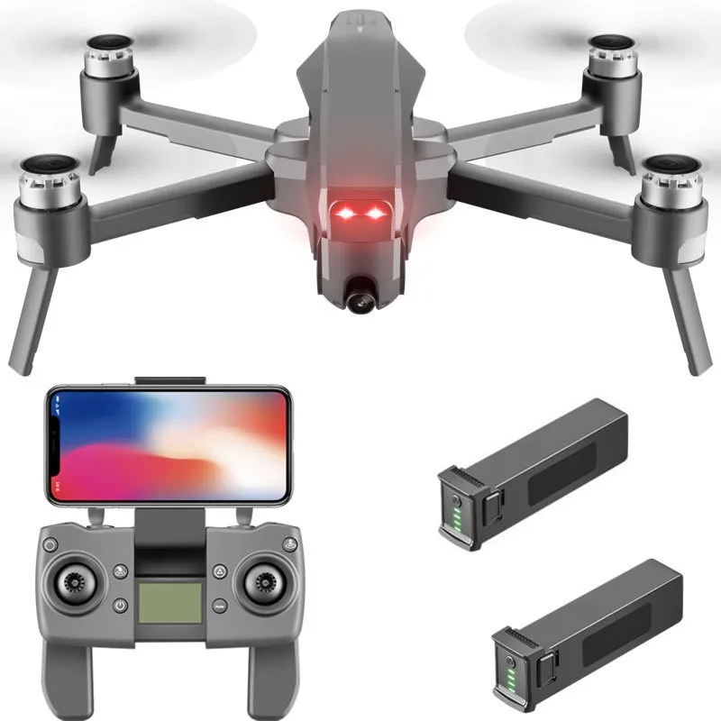 4K camera 2 battery 4K Профессиональный gps бесщеточный Wi-Fi FPV Радиоуправляемый Дрон Квадрокоптер 5G 2 км 11,1 В 4000 мАч батарея gps авто следущий за мной Квадрокоптер VS B4W X12 - Цвет: 4K camera 2 battery