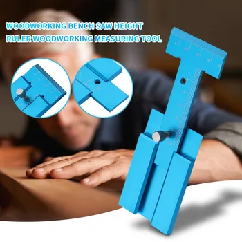 

Woodworking Table Saw Height Ruler Depth Measurement Metric Height Limit Gauge Woodworking Machinery Parts Деревообрабатывающий