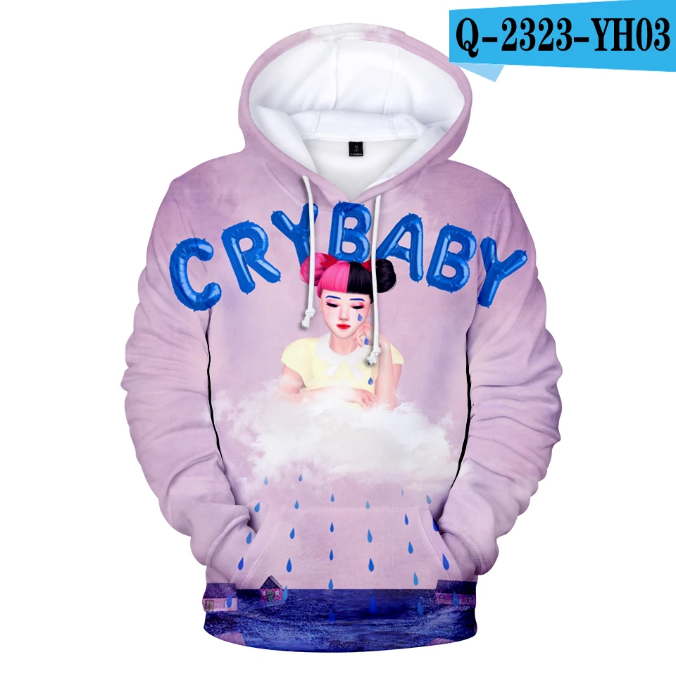 Cry Baby Мелани Мартинес толстовки Толстовка с круглым вырезом модный тренд стиль полиэстер унисекс материал толстовки - Цвет: Q2323