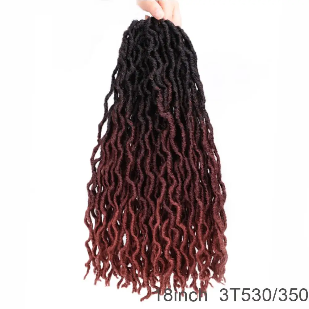 12/18 дюймов crochte косы короткие Faux locs Curly мягких волос синтетические волосы для оплетки удлинитель накладки из натуральных волос для любого Для женщин - Цвет: 4/30HL