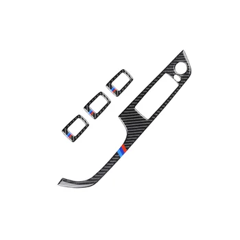 

Button Switch panel cover Carbon Fiber Door Waterproof E90 E92 E93 Panel Trim