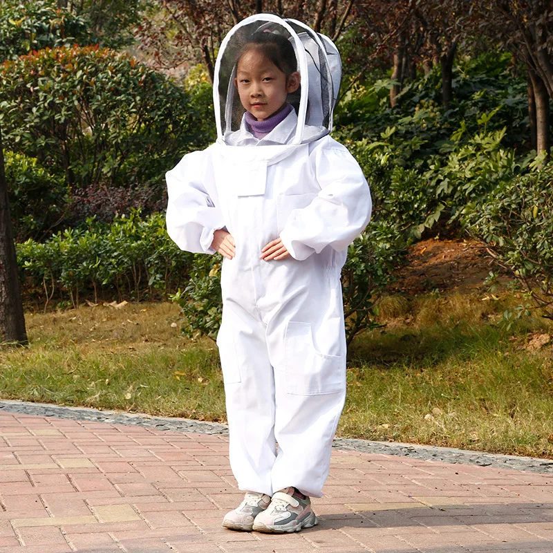 Cotton Fabric Kids Beekeeping Suit Children Beekeeping Suit Comfortable Breathable Fabric Protective Clothings